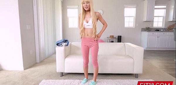  FIT18 - Kenzie Reeves - Casting Tiny Blonde Like An Anime Girl With Abs